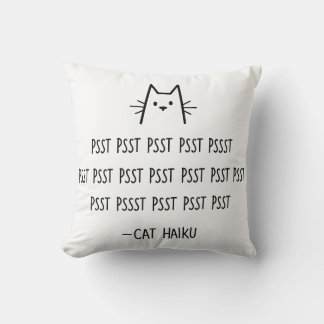 Cat Haiku Pillow Kudde