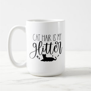 Cat Hair är Min Glitter Kaffemugg
