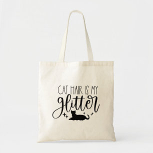 Cat Hair är Min Glitter Tygkasse