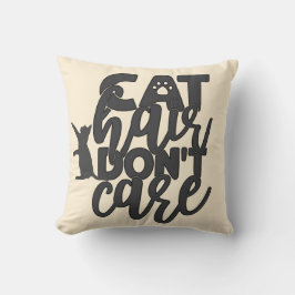 Cat Hair bryr sig inte om Kattunge Kudde