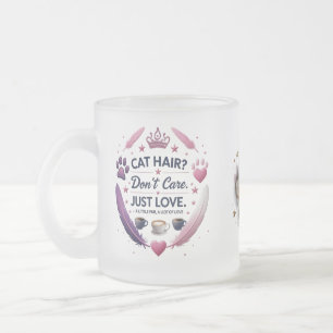 Cat Hair bryr sig inte om Mugg - Rosa Tass Princes