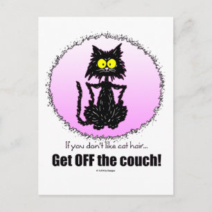 Cat Hair.. gåvor till Cat Lovers Vykort