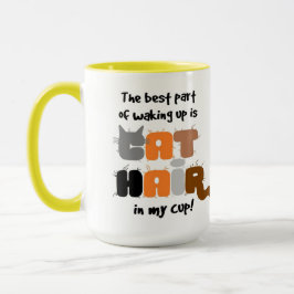 Cat Hair i min Kopp Humous Cat Lover Mugg