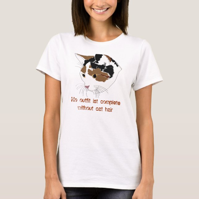 Cat Hair Shirt Tee Shirt (Framsida)