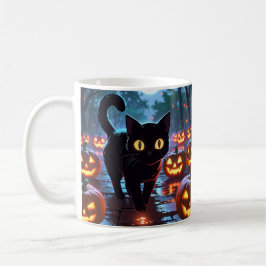 Cat Halloween Mugg - Anime Spooky Mugg