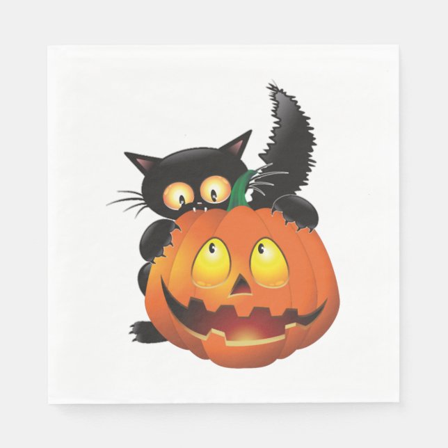 CAT HALLOWEEN PAPPERSSERVETT (Framsidan)