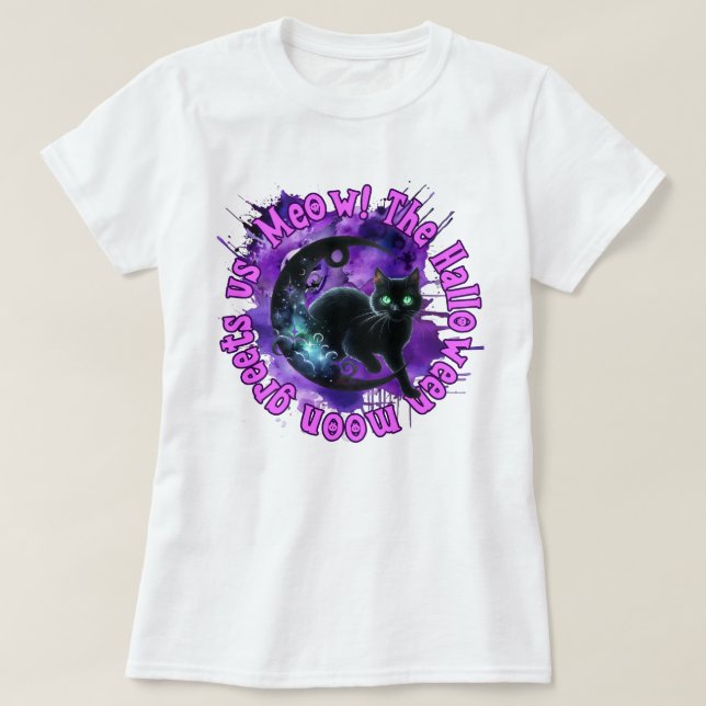 Cat Halloween Shirt T (Design framsida)