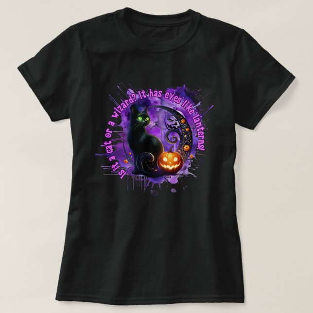 Cat Halloween Shirt T (Design framsida)