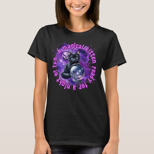 Cat Halloween Shirt T Shirt (Framsida)