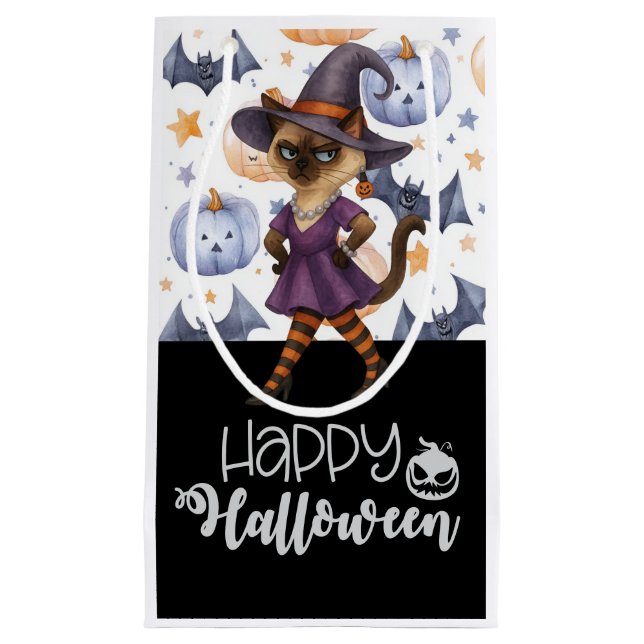 Cat Halloween Small Gift Bag (Framsidan)