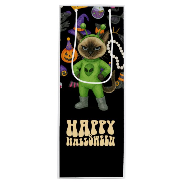 Cat Halloween Small Gift Bag (Framsidan)