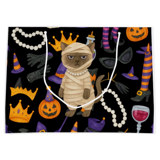 Cat Halloween Small Gift Bag (Framsidan)