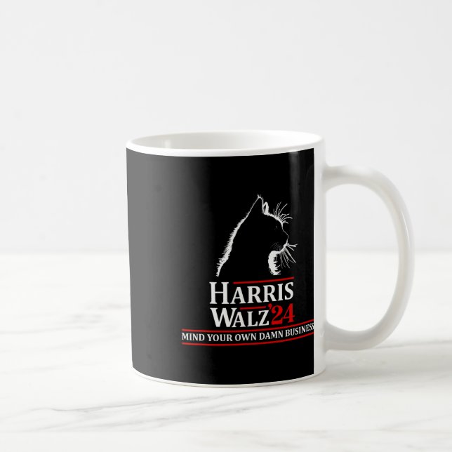 Cat Harris Walz 2024 Kamala Harris 2024 Tim Walz 2 Kaffemugg (Höger)