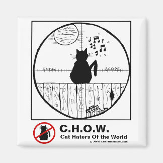Cat Haters Scope Tecknad Magnet