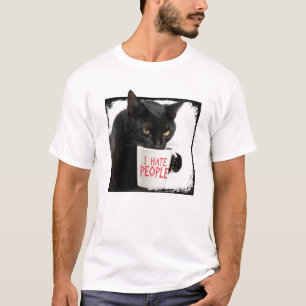 Cat Hates People T Shirt