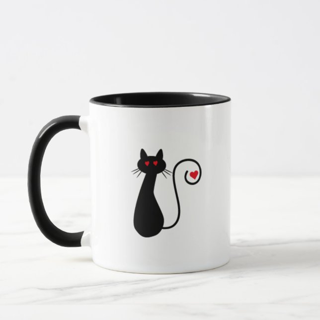 Cat Heart Mugg (Vänster)