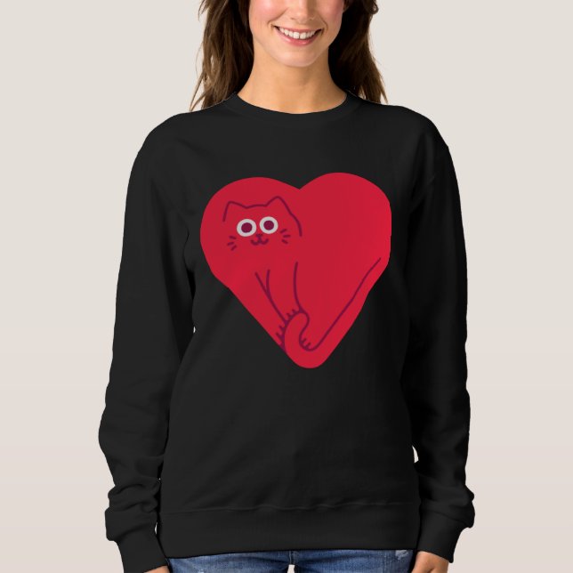 Cat Heart T Shirt (Framsida)