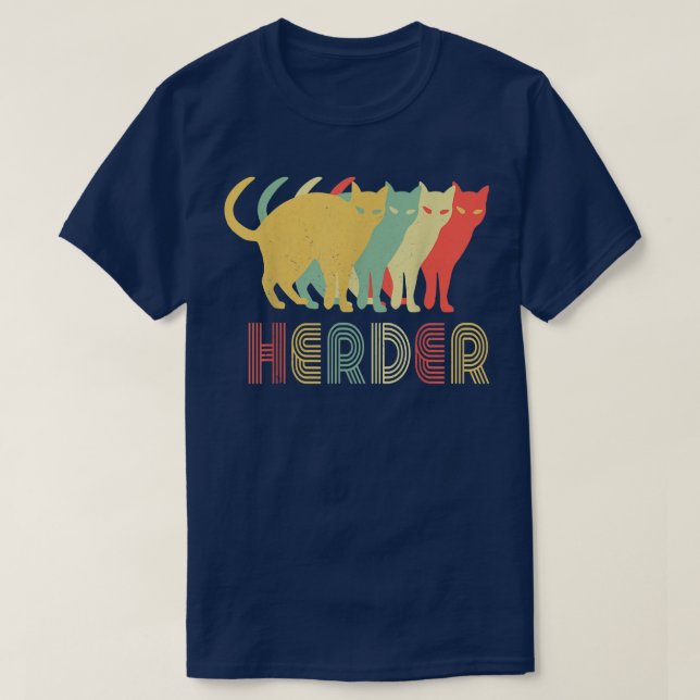 Cat Herder T Shirt (Design framsida)