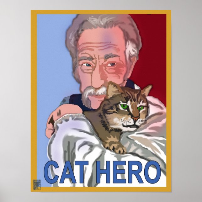 "Cat Hero" Poster (Framsidan)