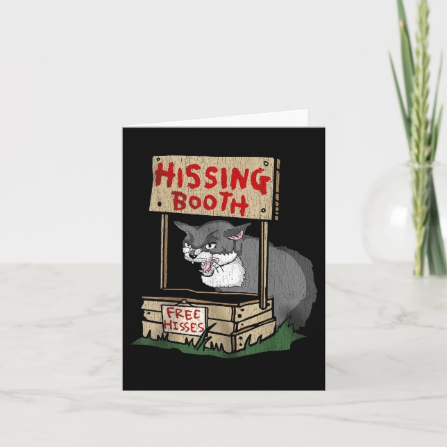 Cat Hissing Booth Free Hisses Kort (Framsida)
