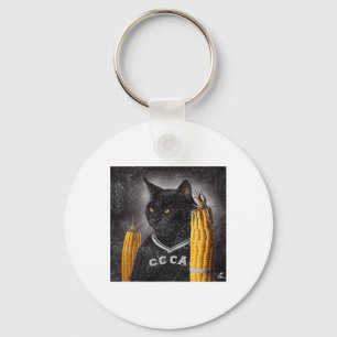 Cat Hockey Maj på Cob Nyckelring