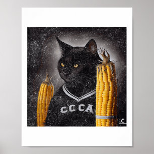 Cat Hockey Maj på Cob Poster