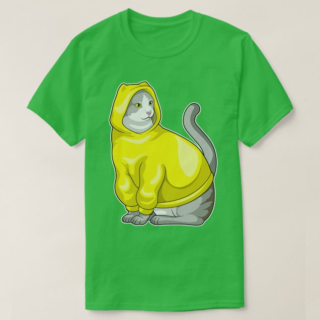 Cat Hoodie T Shirt (Design framsida)