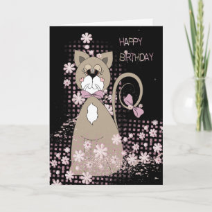 Cat Humor Birthday Kort