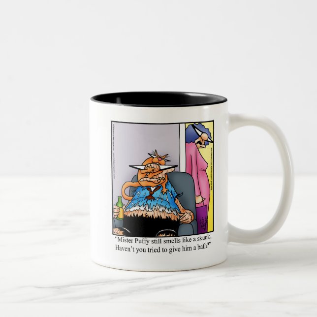 Cat Humor-kaffe Mugg (Höger)