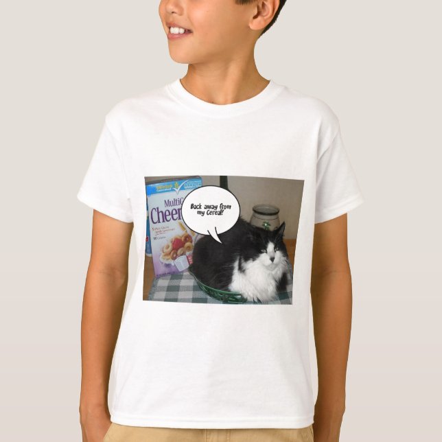 Cat Humor Tee Shirt (Framsida)