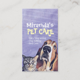 Cat Hund Djuromsorg Grooming Sitta Slår Lojalitetskort