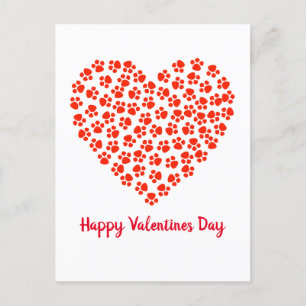 Cat Hund Funny Valentine Day Helg Vykort