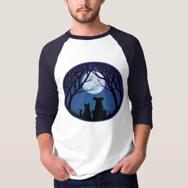 Cat & Hund Jersey Best Friends Hund & Cat Shirts T Shirt (Framsida)