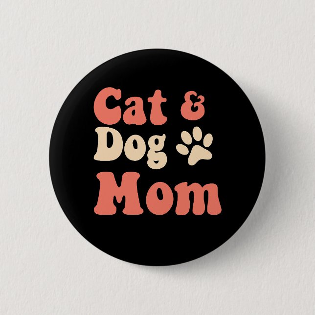Cat Hund Mamma Knapp (Framsida)