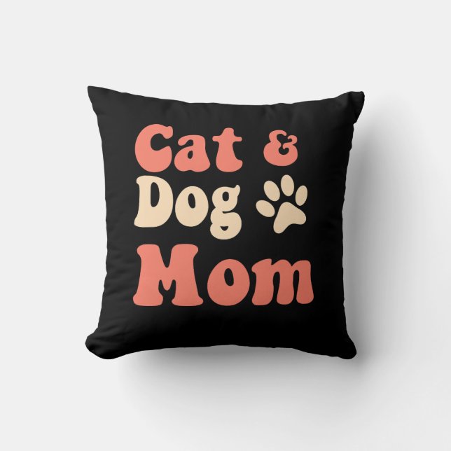 Cat Hund Mamma Kudde (Framsida)