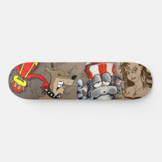 Cat Hund Monkey Girl Tecknad Skateboard Deck