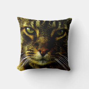 Cat Hypnitizing Ögon Photo Kudde