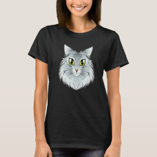 Cat I Cat Ansikte I Norsk skogskassa T Shirt