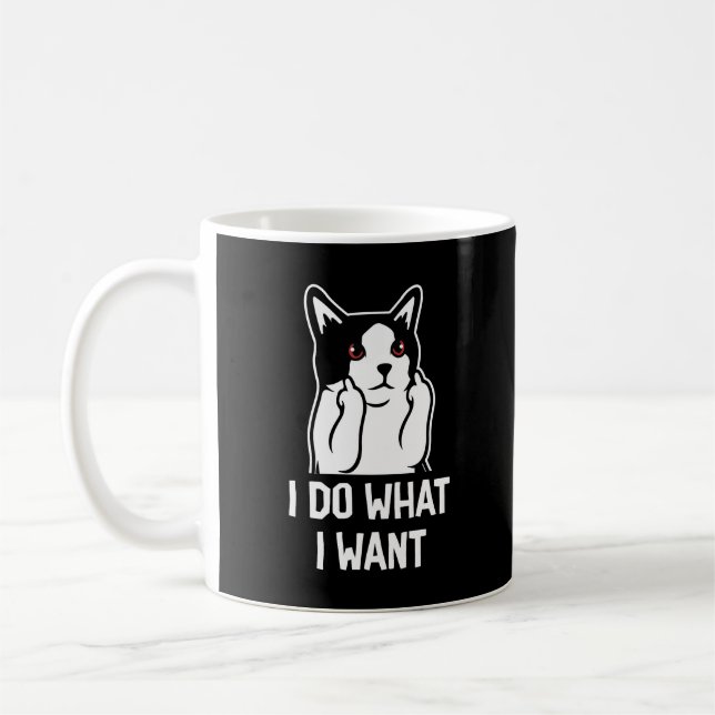 Cat I gör som jag vill ha roligt Kaffemugg (Vänster)