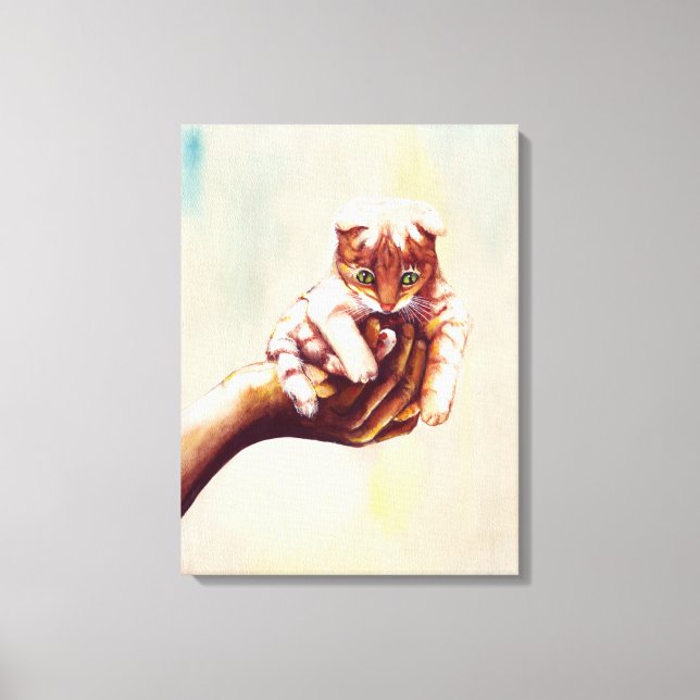 CAT I HAND CANVASTRYCK (Framsida)