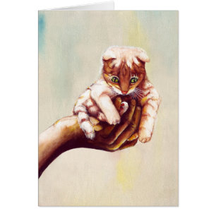 CAT I HAND HÄLSNINGSKORT