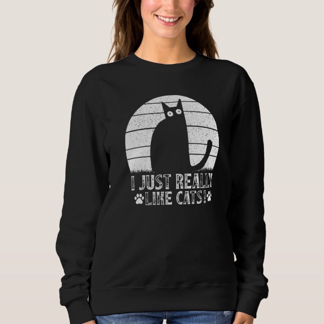 Cat I just really like Cats I Cat T Shirt (Framsida)