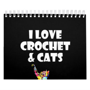 Cat I Kärlek Crochet & Cats Embroidery Needlepoin Kalender