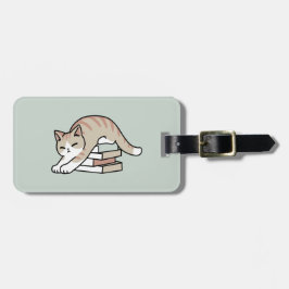 Cat Illustration från bok Älskare - Uppskurna och Bagagebricka