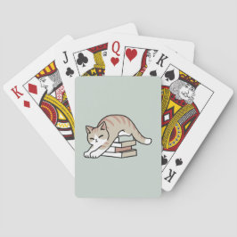Cat Illustration från bok Älskare - Uppskurna och Casinokort