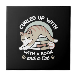 Cat Illustration från bok Älskare - Uppskurna och Kakelplatta