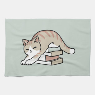 Cat Illustration från bok Älskare - Uppskurna och Kökshandduk
