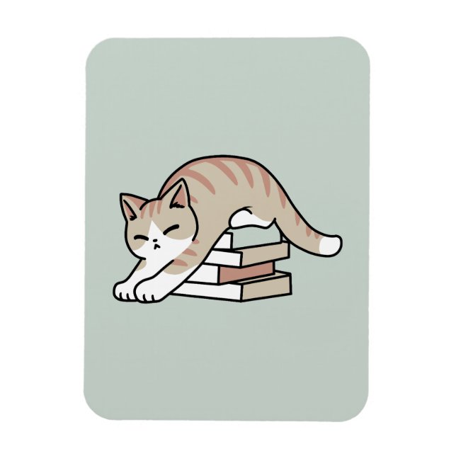 Cat Illustration från bok Älskare - Uppskurna och  Magnet (Vertikal)