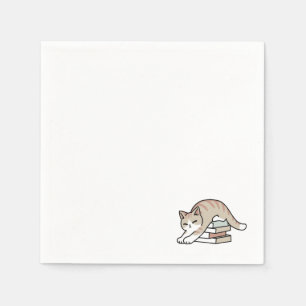 Cat Illustration från bok Älskare - Uppskurna och Pappersservett