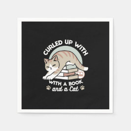 Cat Illustration från bok Älskare - Uppskurna och Pappersservett